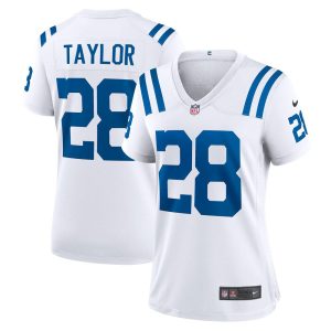 NFL Women's Indianapolis Colts Jonathan Taylor Nike White Player Game Jersey