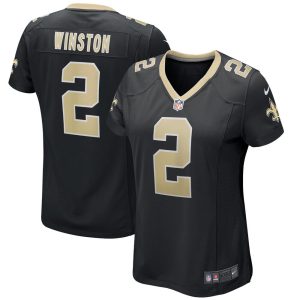 NFL Women's New Orleans Saints Jameis Winston Nike Black Game Jersey