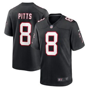 NFL Men's Atlanta Falcons Kyle Pitts Nike Black Player Game Jersey