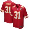 NFL Men's Kansas City Chiefs Priest Holmes Nike Red Game Retired Player Jersey