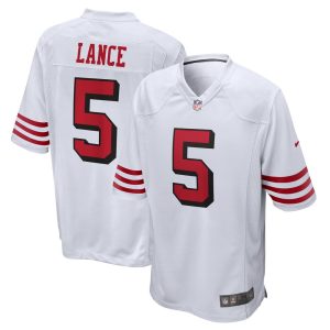 NFL Men's San Francisco 49ers Trey Lance Nike White Alternate Game Jersey
