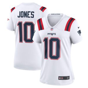 NFL Women's New England Patriots Mac Jones Nike White Player Game Jersey