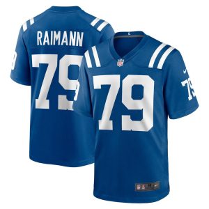 NFL Men's Indianapolis Colts Bernhard Raimann Nike Royal Player Game Jersey