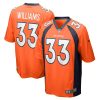 NFL Men's Denver Broncos Javonte Williams Nike Orange Player Game Jersey