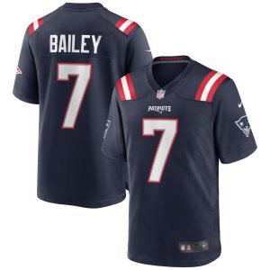 NFL Men's New England Patriots Jake Bailey Nike Navy Game Jersey