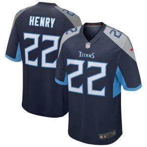 NFL Men's Tennessee Titans Derrick Henry Nike Navy Game Jersey