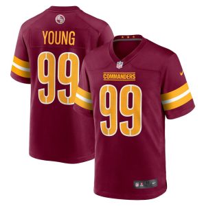 NFL Men's Washington Commanders Chase Young Nike Burgundy Game Jersey