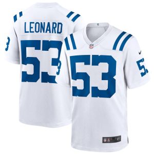 NFL Men's Indianapolis Colts Darius Leonard Nike White Game Player Jersey