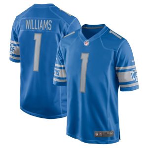 NFL Men's Detroit Lions Jameson Williams Nike Blue 2022 NFL Draft First Round Pick Player Game Jersey
