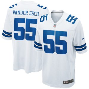 NFL Men's Dallas Cowboys Leighton Vander Esch Nike White Game Jersey