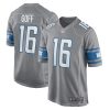 NFL Men's Detroit Lions Jared Goff Nike Silver Game Jersey