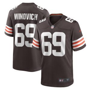 NFL Men's Cleveland Browns Chase Winovich Nike Brown Game Jersey