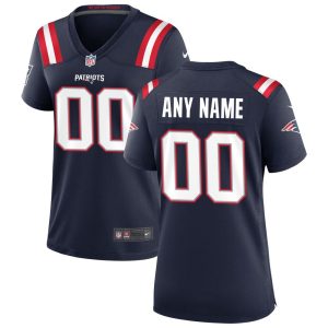 NFL Women's New England Patriots Nike Navy Custom Game Jersey