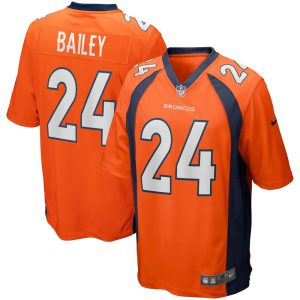 NFL Men's Denver Broncos Champ Bailey Nike Orange Game Retired Player Jersey