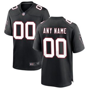 NFL Men's Atlanta Falcons Nike Black Throwback Custom Game Jersey