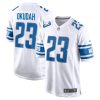NFL Men's Detroit Lions Jeff Okudah Nike White Game Player Jersey