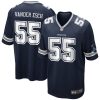NFL Men's Dallas Cowboys Leighton Vander Esch Nike Navy Game Player Jersey