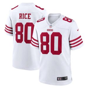 NFL Men's San Francisco 49ers Jerry Rice Nike White Retired Player Game Jersey