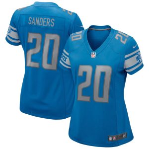 NFL Women's Detroit Lions Barry Sanders Nike Blue Game Retired Player Jersey