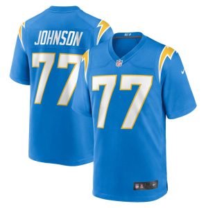 NFL Men's Los Angeles Chargers Zion Johnson Nike Powder Blue 2022 NFL Draft First Round Pick Game Jersey