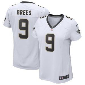 NFL Women's New Orleans Saints Drew Brees Nike White Game Player Jersey