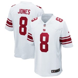 NFL Men's New York Giants Daniel Jones Nike White Game Jersey