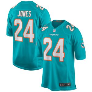 NFL Men's Miami Dolphins Byron Jones Nike Aqua Game Jersey
