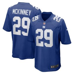 NFL Men's New York Giants Xavier McKinney Nike Blue Game Jersey
