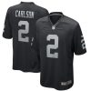 NFL Men's Las Vegas Raiders Daniel Carlson Nike Black Game Player Jersey