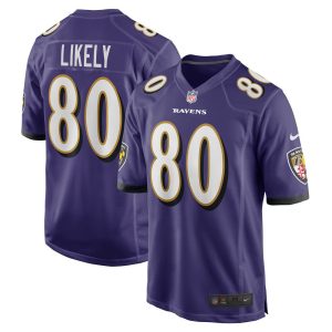 NFL Men's Baltimore Ravens Isaiah Likely Nike Purple Player Game Jersey
