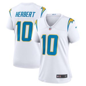 NFL Women's Los Angeles Chargers Justin Herbert Nike White Game Jersey