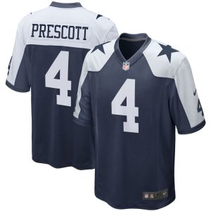 NFL Men's Dallas Cowboys Dak Prescott Nike Navy Alternate Game Team Jersey