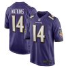 NFL Men's Baltimore Ravens Sammy Watkins Nike Purple Game Jersey