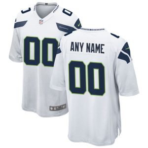 NFL Men's Seattle Seahawks Nike White Custom Game Jersey