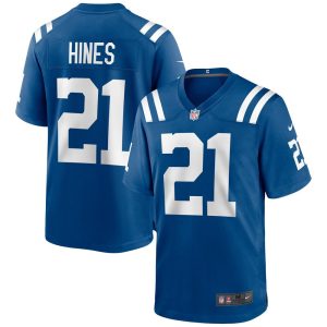 NFL Men's Indianapolis Colts Nyheim Hines Nike Royal Game Jersey