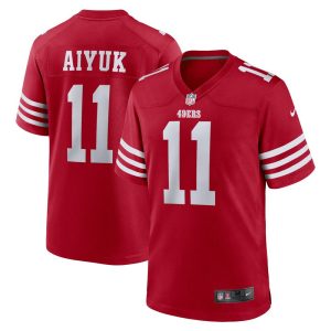 NFL Men's San Francisco 49ers Brandon Aiyuk Nike Scarlet Team Player Game Jersey