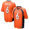 NFL Men's Denver Broncos Sam Martin Nike Orange Game Jersey