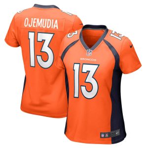 NFL Women's Denver Broncos Michael Ojemudia Nike Orange Game Jersey