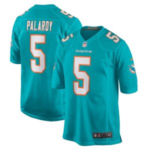 NFL Men's Miami Dolphins Michael Palardy Nike Aqua Game Jersey