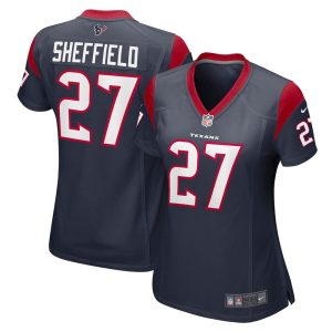 NFL Women's Houston Texans Kendall Sheffield Nike Navy Player Game Jersey