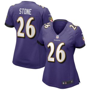 NFL Women's Baltimore Ravens Geno Stone Nike Purple Game Jersey