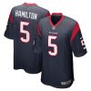 NFL Men's Houston Texans DaeSean Hamilton Nike Navy Game Jersey
