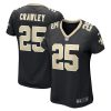 NFL Women's New Orleans Saints Ken Crawley Nike Black Game Jersey