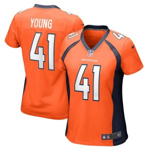 NFL Women's Denver Broncos Kenny Young Nike Orange Game Jersey