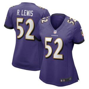NFL Women's Baltimore Ravens Ray Lewis Nike Purple Game Jersey