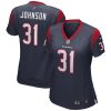 NFL Women's Houston Texans David Johnson Nike Navy Game Player Jersey