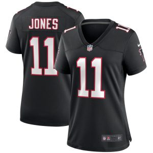 NFL Women's Atlanta Falcons Julio Jones Nike Black Throwback Game Jersey