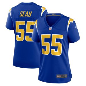 NFL Women's Los Angeles Chargers Junior Seau Nike Royal Retired Game Jersey