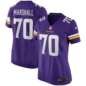 NFL Women's Minnesota Vikings Jim Marshall Nike Purple Game Retired Player Jersey
