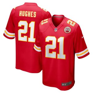 NFL Men's Kansas City Chiefs Mike Hughes Nike Red Game Jersey